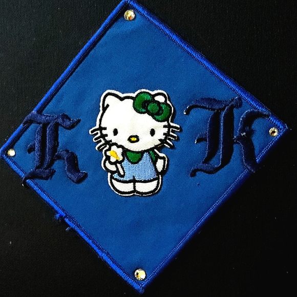 NEW Hello Kitty Patch/Emblem/Appliqué! 6" inches. Crystals. Rare One. Sew-On! - Picture 2 of 4